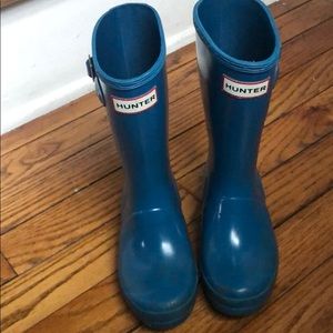 Blue Hunter Rain boots